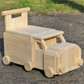 手作り木製　トラック型手押し車「コンボイ」（完成品です！）