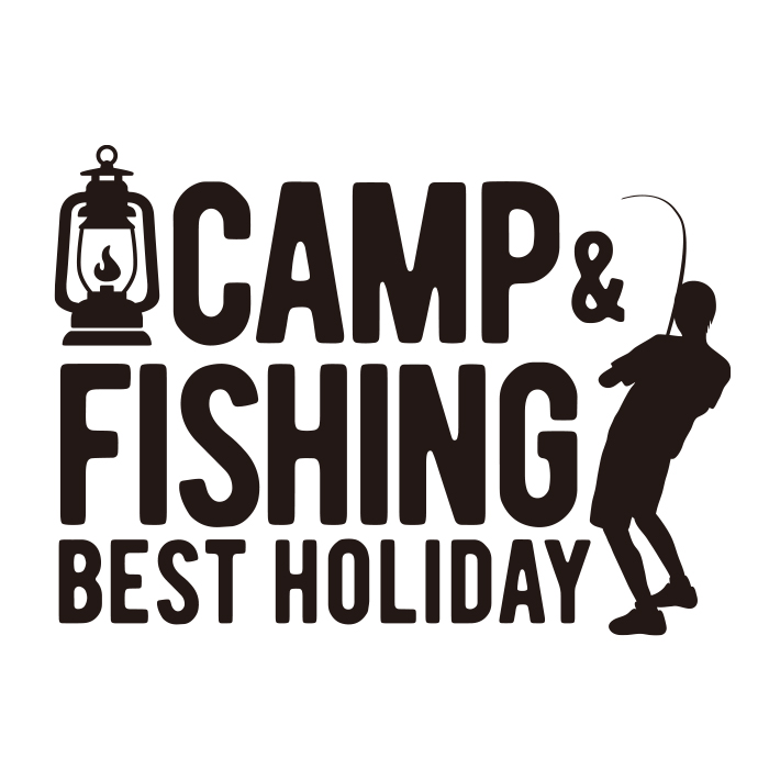 女の子向けプレゼント集結 キャンプと釣りは最高の休日 最大53%OFFクーポン カッティングステッカー