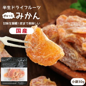 【送料無料】国産 ドライフルーツ みかん 小袋 30g | ギュッと濃縮されたミカンのおいしさ ドライみかん ミカン 蜜柑 オレンジ 半生ドライ プレゼント ドライフルーツ 果物 フルーツ 南信州菓子工房 プチギフト フォンダンウォーター お菓子 乾燥果実