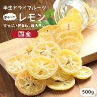 ドライフルーツ 国産 レモン 500g 【送料無料】 | 皮まで美味しく、酸っぱさ控えめ 大好評の大容量！ ド…