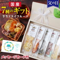 【送料無料】父の日 7種の国産果実 ドライフルーツ 7種のドライフルーツ ギフト プレゼント 可愛いリボン…