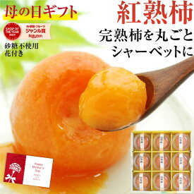 母の日 アイス 紅熟柿 9個入 市田柿を丸ごと1個使った氷菓子