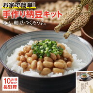 【送料無料】手作り納豆キット ねぇ。納豆つくろうよ。2本入り×10セット 長野産 発酵食品 自宅で納豆が…
