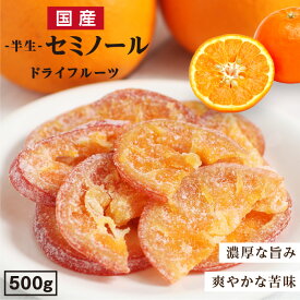 【送料無料】国産 ドライフルーツ セミノール（オレンジ ） 500g 大分県産 ブランド柑橘を使用 皮まで美味しい | ドライオレンジ ドライフルーツ オレンジ 国産オレンジ 国内製造 原材料を厳選 半生ドライ オレンジピール フルーツ 果物 南信州菓子工房 お菓子