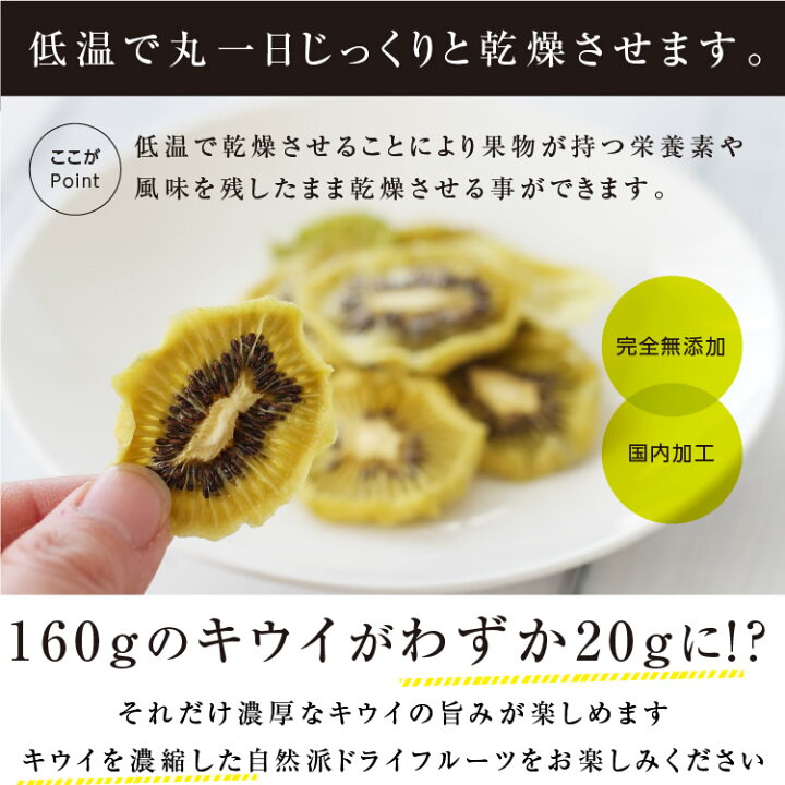 楽天市場】【送料無料】ドライフルーツ キウイ 20g 砂糖不使用 無添加 