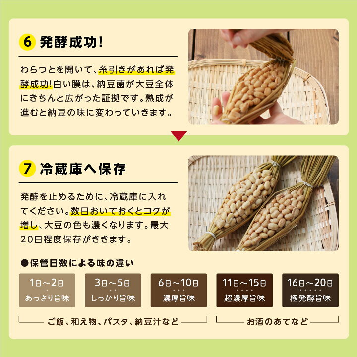 【送料無料】春休み 手作り納豆キット ねぇ。納豆つくろうよ。2本入り 長野県産 おうちで簡単に納豆が作れる 自由研究 大豆 わら 作り方説明書付 納豆手作り キット | 納豆 食育 小学生 わら納豆 国産 納豆菌 わらつと 発酵食品 おうち時間 手作り 腸活 食品 2026 - メイン画像 10