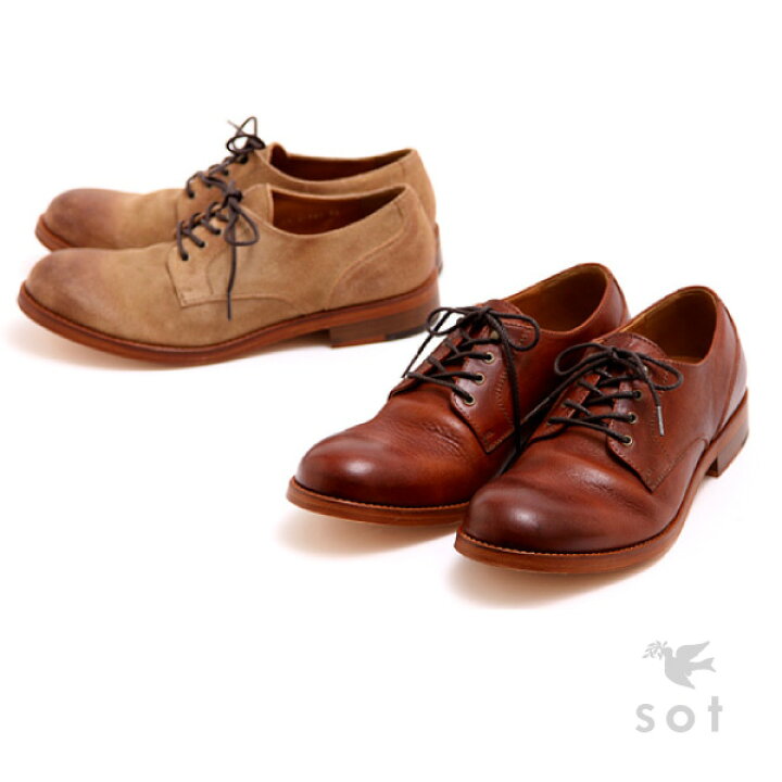 楽天市場】sot shoes (ソット シューズ ) レースアップ プレーントゥ 