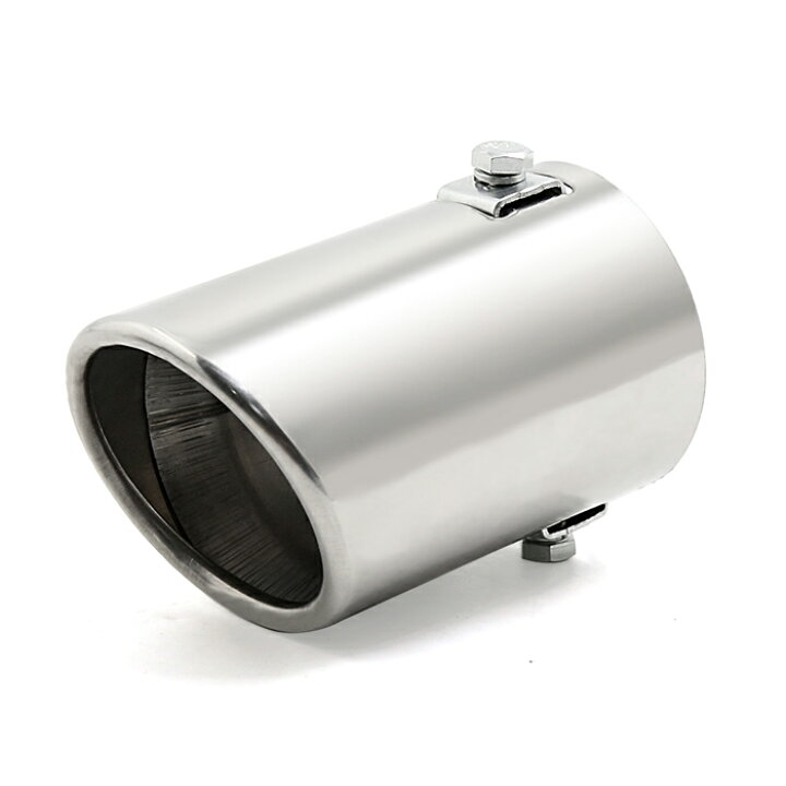 楽天市場 ソウテン マフラーカッター ステンレス鋼 マフラー パイプ 車 クロム 丸い 排気 リアテール 32mm 50mmの直径に適合 シルバートーン ソウテン