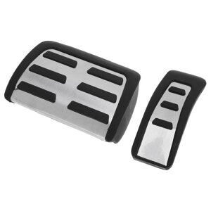 A ABSOPRO 1�Z�b�g �����t�b�g���X�g�y�_���J�o�[ �t�b�g���X�g�y�_���p�b�h �t�b�g���X�g�f�b�h�y�_���p�b�h�J�o�[ Audi�ɑΉ� A6 2005-2011�p �X�e�����X�X�`�[���� �V���o�[�g�[��