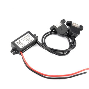 Xebv_EgX StJ[gdM[^ DC 12V- 5V 3A 15W 2 USB
