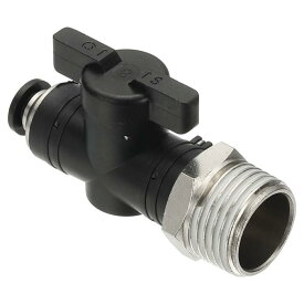 PATIKIL 空気圧ボールバルブ 1/4" OD x 1/2" PT 雄ねじ 押し込み接続継手ボールバルブ 空気りゅうりょう制御バルブ ホース継手 圧縮油圧用ストレートクイックコネクトユニオン