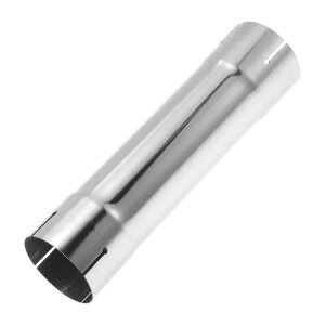 Motoforti 2.5インチ OD 254mm/10インチ 長さ ストレート排気パイプチューブ T304ステンレス鋼 DIYカスタムカーモディファイドチュービング パイピング 表面研磨 シルバートーン