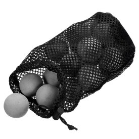 PATIKIL ゴルフ練習用ボール 20個 EVA フォーム スイング練習 トレーニングラウンドボール メッシュバッグ付き 屋内 屋外 ゴルフ テニススポーツ用 ダークグレー