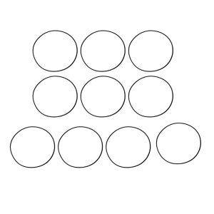 OO ICV[KXPbg JjJS TCY80mm x 1.5mm ubN 10