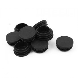 家具脚カバー 防音 傷防止 パイプキャップ プラスチック ブラック 保護 カバー 丸 38mm 10個入り
