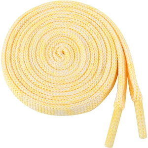 Elerevyo Flat Colorful Shoelaces Gradient Colors Shoe Laces for Boots Sneakers 2 Pairs Yellow 80cm/31.50"