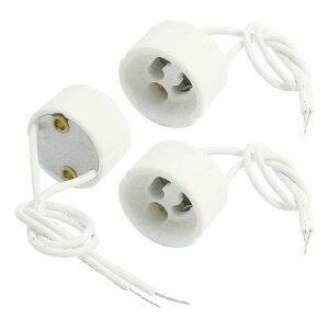 GU10 LED �Z���~�b�N�����v�z���_�[ ���C�g�A�_�v�^ ���C�g�\�P�b�g �V���R�� ���C���[ ���[�h 100W 250V 3��