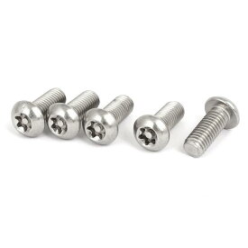 ボタンヘッドトルクスねじ パンヘッドソケットキャップスタイル 304ステンレス鋼 M8x20mm 5個入り