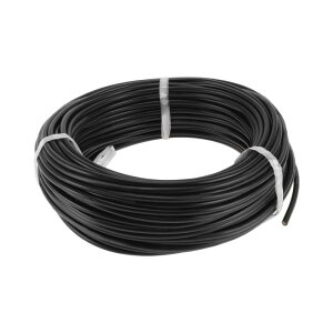 Partuto 1 Pcs 18AWG ユニバーサルグラウンドワイヤーカーラジオ、自動車、カースピーカーパワーワイヤー完全絶縁&ソフトタッチジャケットTCブラック148FT 3コンダクター