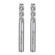 ストレートエンドミルカッター HSSALスパイラルドリルビット 4フルート カッティング6.35mm シャンク6.35…