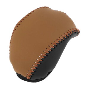 HOPESPANNER 1個 Toyotaに対応RAV4 2019-2024用のギアシフトノブカバー アンチスリップ ブラウン 黒 フォーレザー スティックシフトハンドルプロテクター