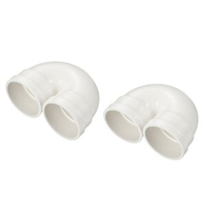 PVC������ U�V�F�C�v �G���{�p�� 50mm ID �`���[�u �z�ǃR�l�N�^�[�A�_�v�^�[ �z���C�g 2�{����