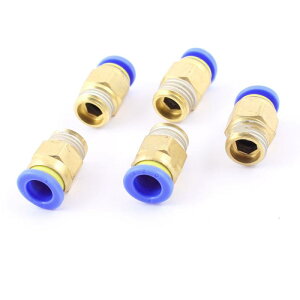 �N�C�b�N�p�� �X�g���[�g �R�l�N�^ ��C�� �I�X�˂� 8mmx1/4 PT 5�Z�b�g