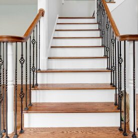 階段用粘着ステッカー 剥がして貼る ビニール 階段ステッカーデカール 階段 ステップ 家 浴室 床の装飾用 ホワイト 14個