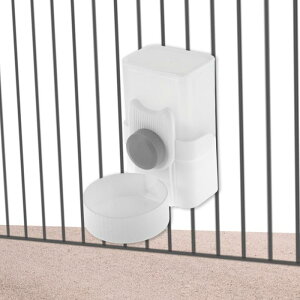 RENEWREVITAL ウサギ用給水ボトル 35ozの大容量 吊り下げ式自動給餌器 小動物用ギニアピッグフェレットケージアクセサリー グレー