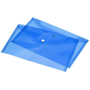 ソウテン ファイルフォルダ ファイルフォルダポケット ブルー A4サイズ PPプラスチック スナップボタン付き封筒 ドキュメントオーガナイザー ホームオフィス文房具の場合用 12個入り