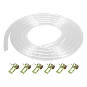 Partuto 1�Z�b�g3.0mm x 6mm���j�o�[�T��3.3ft�K�\�����R�����C���K�X���C���p�C�v�z�[�X�v���X�`�b�N�N���A