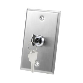 キーロックスイッチ オン/オフ 緊急ドアリリース DPST アクセス制御用 パネルマウント 2つの鍵付き