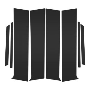 Partuto Toyota�ɑΉ��A�N�AXP210 2021-2025�p6�t�����g���A���E�ԃh�A�s���[�E�B���h�E�g�����v���X�`�b�N�u���b�N