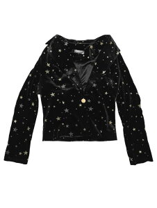 Allegra K ���f�B�[�X �x���x�b�g�u���U�[ �����v�����g1�{�^�� �r�W�l�X �I�t�B�X ���^���b�N�X�^�[ �W���P�b�g�X�[�c �u���b�N XL