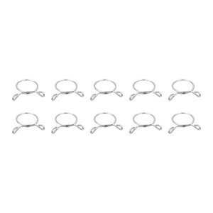 燃料ラインホースクランプ 単線チューブスプリングクランプ 10個入り 23 mm内径 21-21.5mmホース適用 304ステンレス鋼 エアホース用 ウォーターホース用 シリコンチューブ用