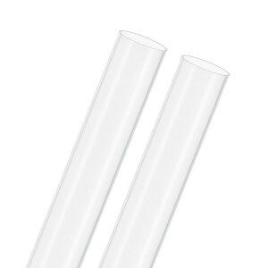 M METERXITY 2�p�b�N�̃N���A�v���X�`�b�N�`���[�u 32mm[1.26"] ID x 34mm[1.34"] OD ���Ռ������|���J�[�{�l�[�g�ۃp�C�v ������/�Ɩ�/������/�͌^�p �v���X�`�b�N�`���[�r���O [305mm/12IN]