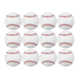 PATIKIL 野球 12個入り 野球バルク 標準サイズ 大人革 練習 野球 ノーマーク 野球 ピッチ用