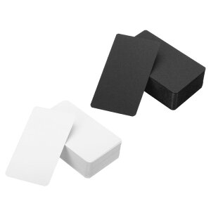 PATIKIL 90 x 54 mm uNy[p[h 180 ^CfbNX tbV J[h tbZ[Wm[gJ[h ~j^O DIY H|i XNbvubNp ubN zCg