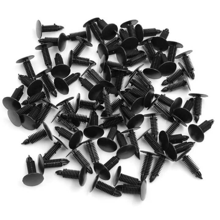 楽天市場 ソウテン 車用クリップ プラスチック プッシュピン リベット 車用 トリム パネル ファスナー バンパー トランク クリップ ブラック 80個入り ソウテン