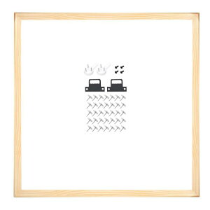 DIY キャンバス 伸ばしャー バー、24 x 24 インチ キャンバス フレーム 木製フレーム キット 頑丈な 伸ばしャー フレーム 油絵 プリント ポスター用