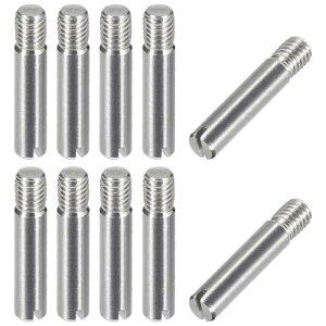 10�Z�b�g M5 x 25mm �X���b�g�t���~���s�� 304�X�e�����X�� �_�E�G�� �O���˂��ʒu���߃s�� �Ƌ�L���r�l�b�g�p