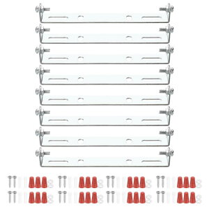 PATIKIL 130mm (5.12") ユニバーサルライト取り付け スタンドキット 8セットライトクロスバーてんじょうライトプレート 壁ライトてんじょうライトペンダントシャンデリア用ネジ付き