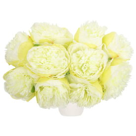 人工の花の頭 シルクの牡丹の葉の植物 ハイドランジアの緑の人工の花 DIYクラフト ウェディングやパーティー用 10個