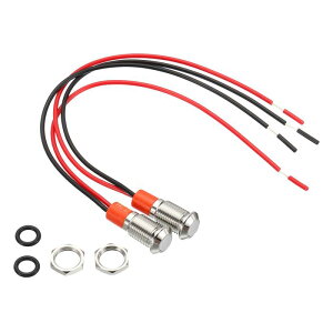 PATIKIL AC/DC 12-24V 8 mm ^CWP[^[Cg 2 tbVpl}Eg h LEDM 150 mmP[ut zCg