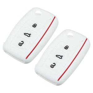 Ԃ̃R L[tHuVFP[XJo[ L[XGg[ ی VR[ Volksw agenɑΉ Beetle CC Eos GTI Golf JettaɑΉ 3{^ zCg 2