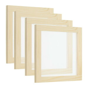 PATIKIL 20 x 20 cm �ؐ��̎��������X�N���[�� 4�� �����p���^�t���[�� �����p���^�f�b�P�� DIY �y�[�p�[�N���t�g �h���C�t�����[ �n���h�N���t�g�p �i�`�������J���[