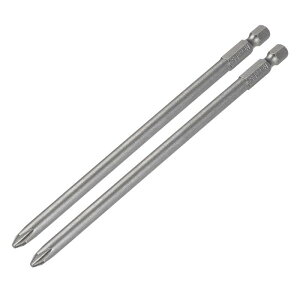 1/4-Inch Hex Shank 150mm Length Phillips Cross 6PH2 Magnetic Screw Driver S2 Screwdriver Bits 2pcs