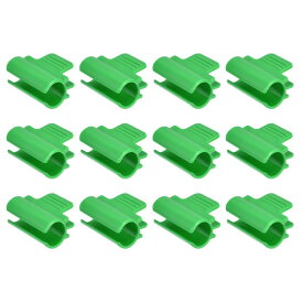 3/4"PVCパイプ用 温室クランプ 12個の温室フィルムクランプ シェーディングネットロッドクリップ ロウカバー用 ガーデンフープ 温室用プラスチックシート