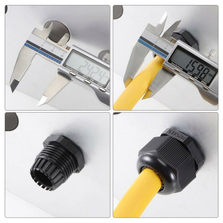 楽天市場】ソウテン M12x1.5ケーブルグランド 2mm-5mmワイヤーホール 防水 ナイロンジョイント 調節可能なロックナット ワッシャー付き ブラック 10個入り : ソウテン 楽天市場】ソウテン M12x1.5ケーブルグランド 2mm-5mmワイヤーホール 防水 ナイロンジョイント 調節可能なロックナット ワッシャー付き ブラック 10個入り : ソウテン