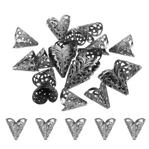 PATIKIL t[r[YLbv 16x16 mm   Xy[T[r[YGhLbv WG[ CO uXbg lbNX DIY Ntgp ubN 30